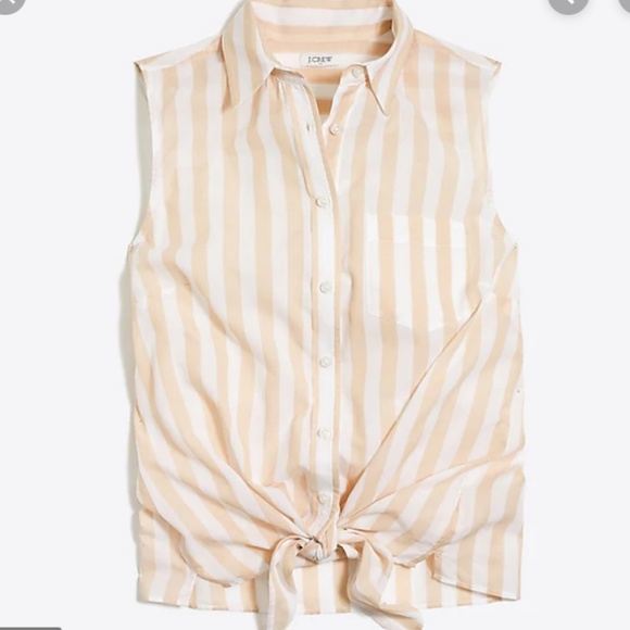 J. Crew Tops - J. Crew Printed tie-front top